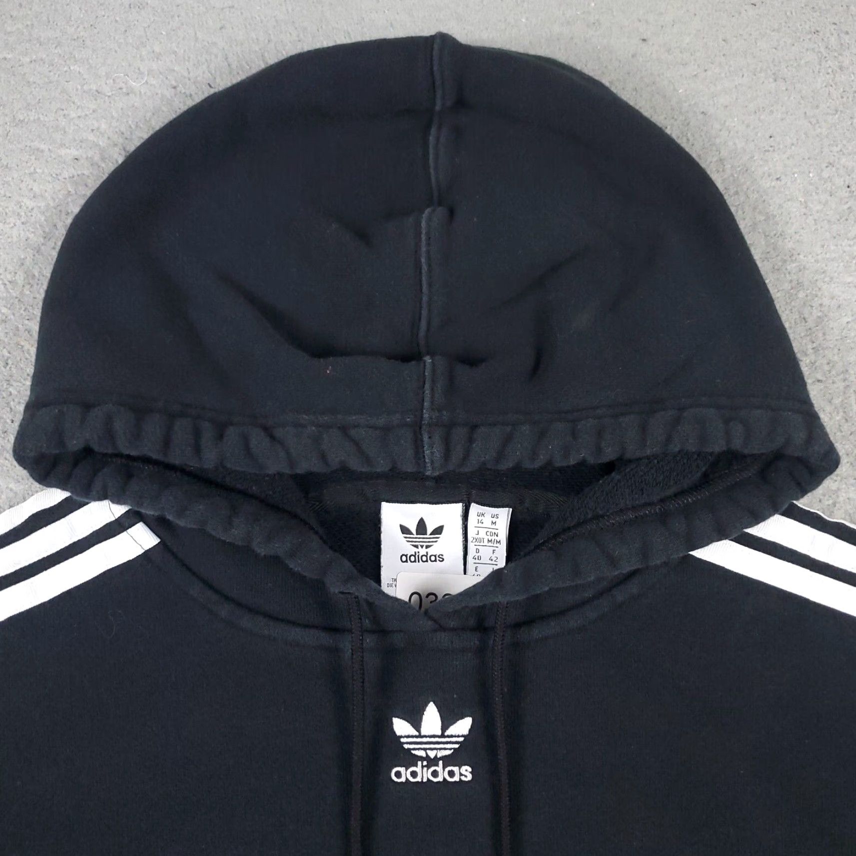 Adidas VINTAGE Adidas Womens Hoodie Pullover Sweatshirt Casual Activewear Black Medium Fit Logo Size M / US 6-8 / IT 42-44 - 2 Thumbnail