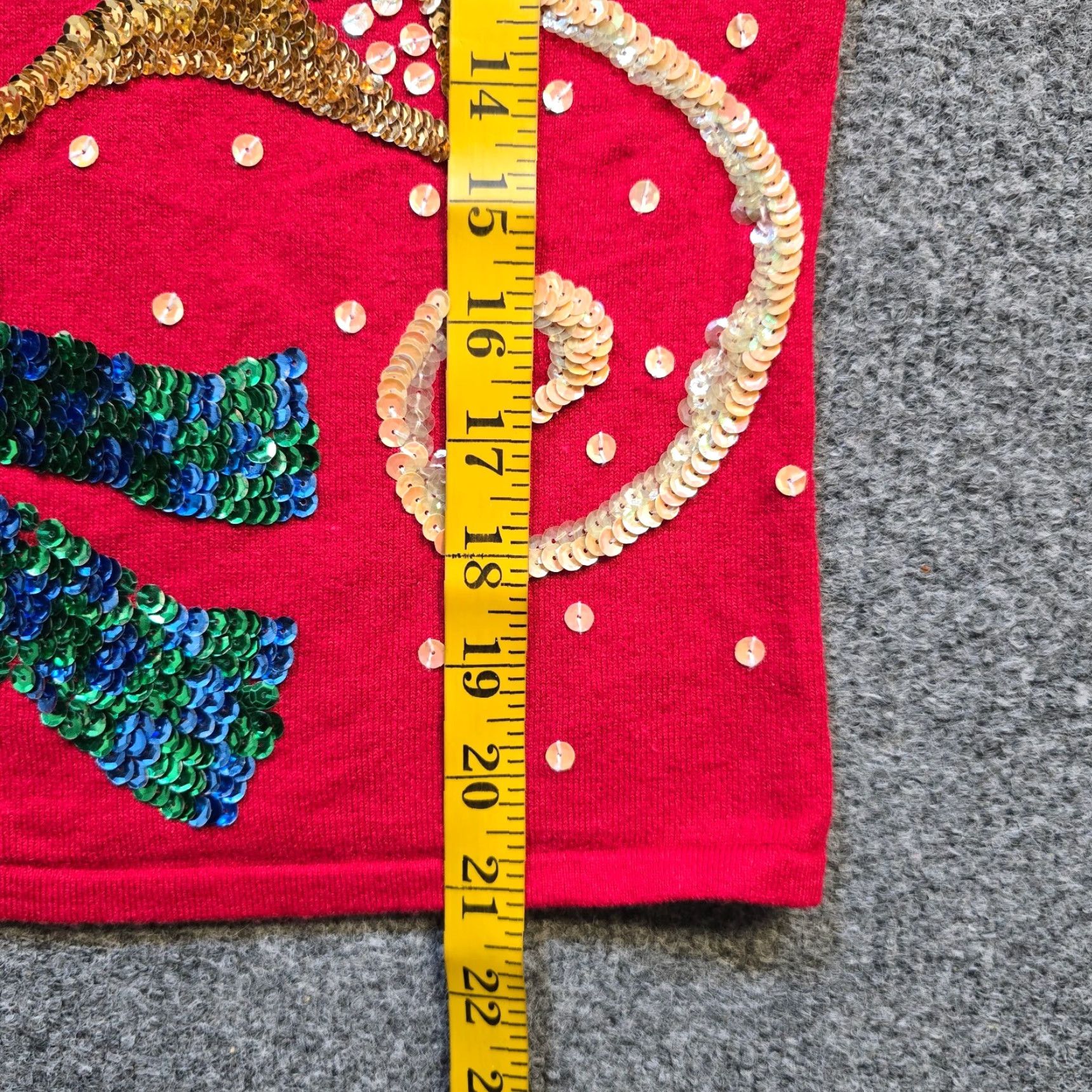 Vintage Tiara International Sweater Womens Small Red Sequin Snowman Ugly Christmas Party Size S / US 4 / IT 40 - 7 Thumbnail
