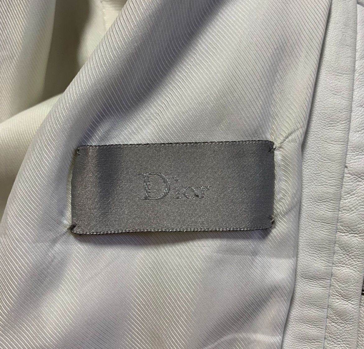 Dior Dior Homme 05ss White Lambskin Three Wolf Leather Jacket Size US M / EU 48-50 / 2 - 6 Thumbnail