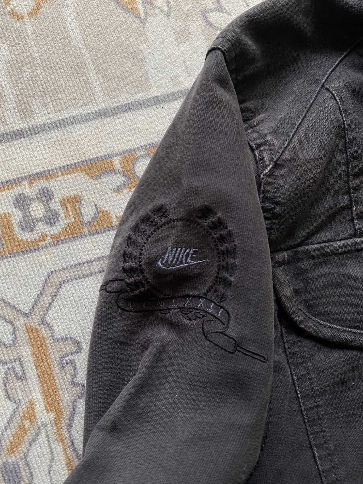 Nike Nike 90's faded black washing Canvas jacket Size US L / EU 52-54 / 3 - 3 Thumbnail