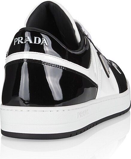 Prada os11x0226 Downtown Patent Sneakers In Nero/White Size US 9 / EU 42 - 2 Thumbnail