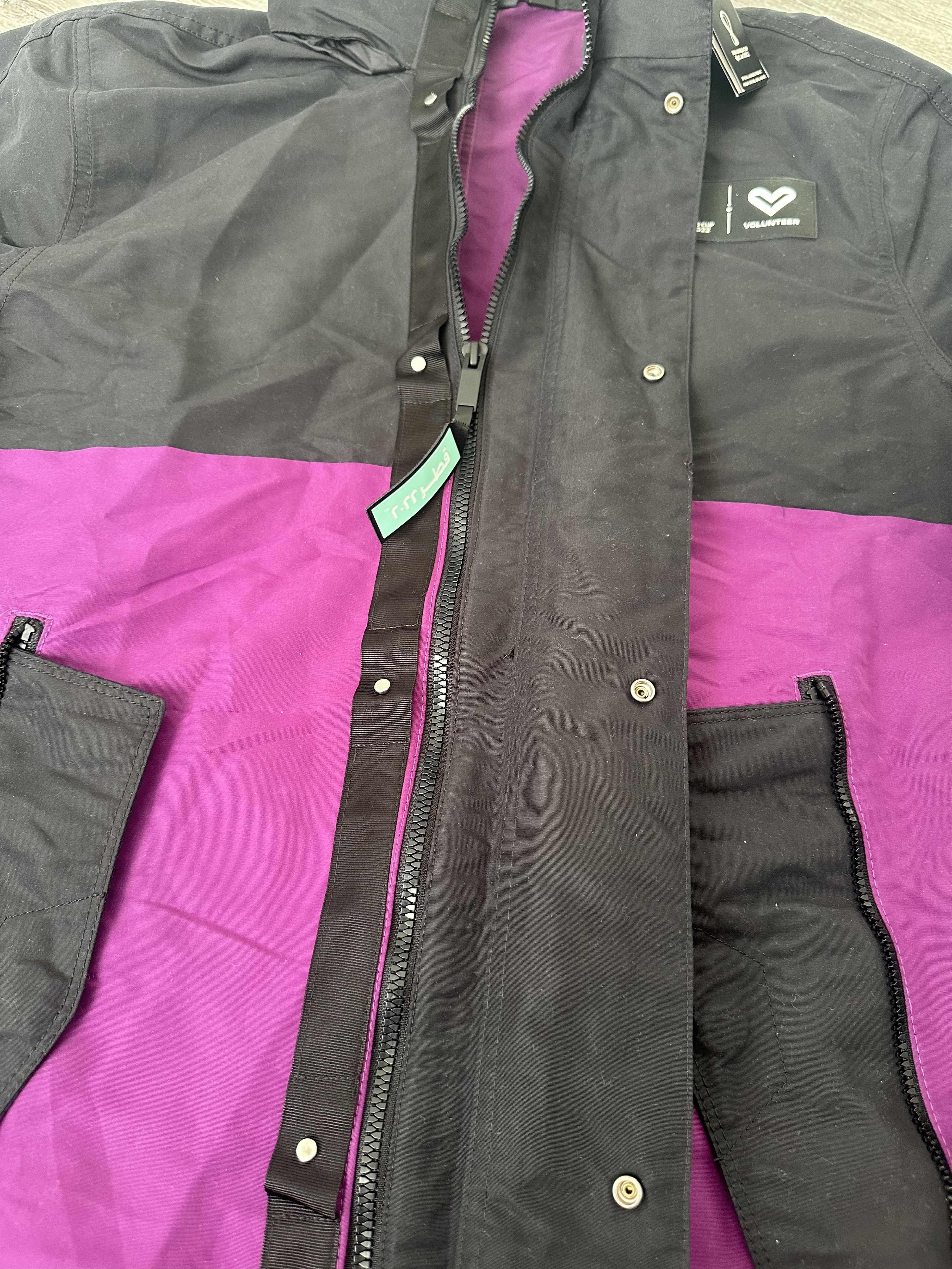 Adidas Adidas Mens Purple Black Volunteer Coat Football S M Size US S / EU 44-46 / 1 - 5 Thumbnail