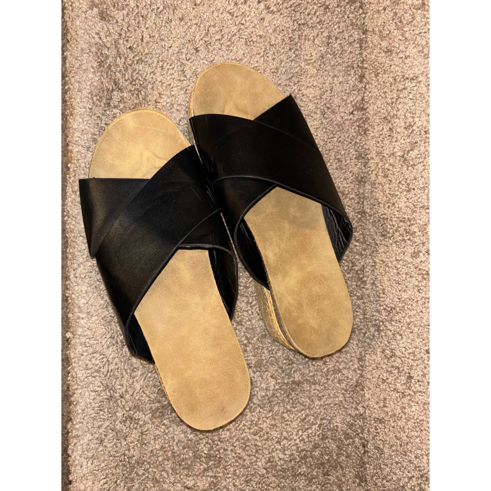 The Unbranded Brand Women's Size 40 ( US 9/9.5) Espadrille Leather Sandals Size US 9 / IT 39 - 7 Thumbnail