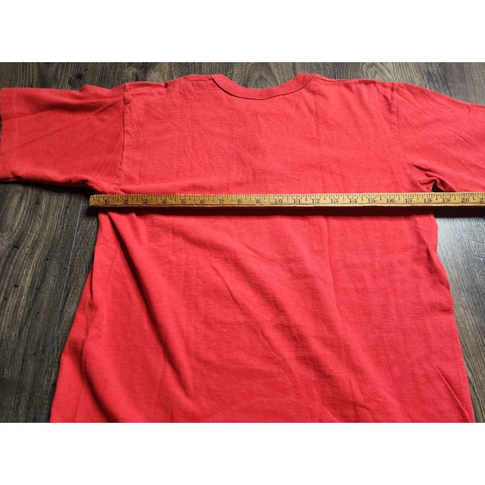 Soffe VINTAGE Soffee 80s Red Graphic Henley T Shirt Adult Mens Medium Punk Cotton Blend Size US M / EU 48-50 / 2 - 3 Thumbnail