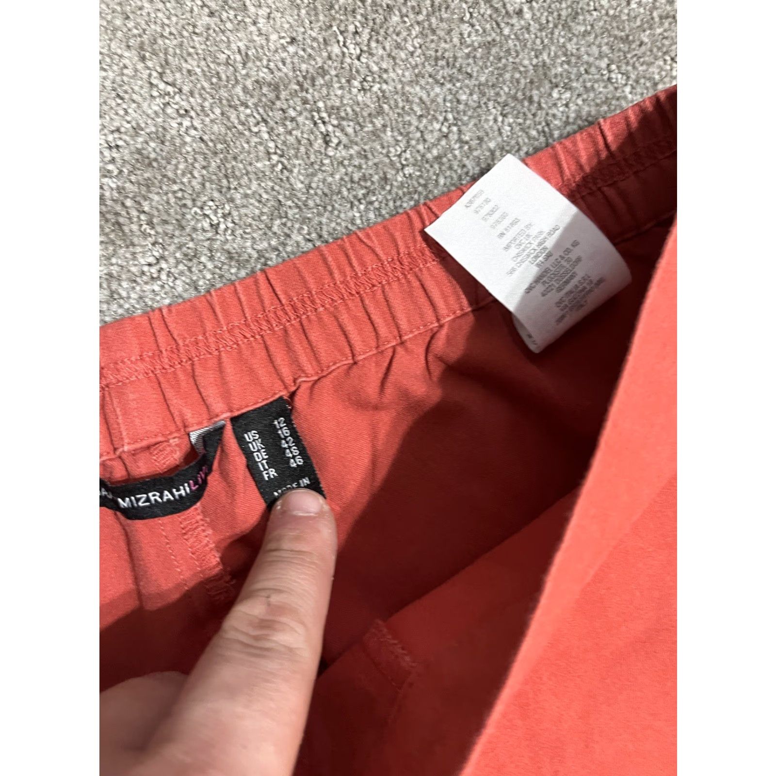 Vintage Isaac Mizrahi Live Pants Pull On Ankle Length Slim Leg 12 Orange Women Casual Size 34" / US 12 / IT 48 - 6 Thumbnail