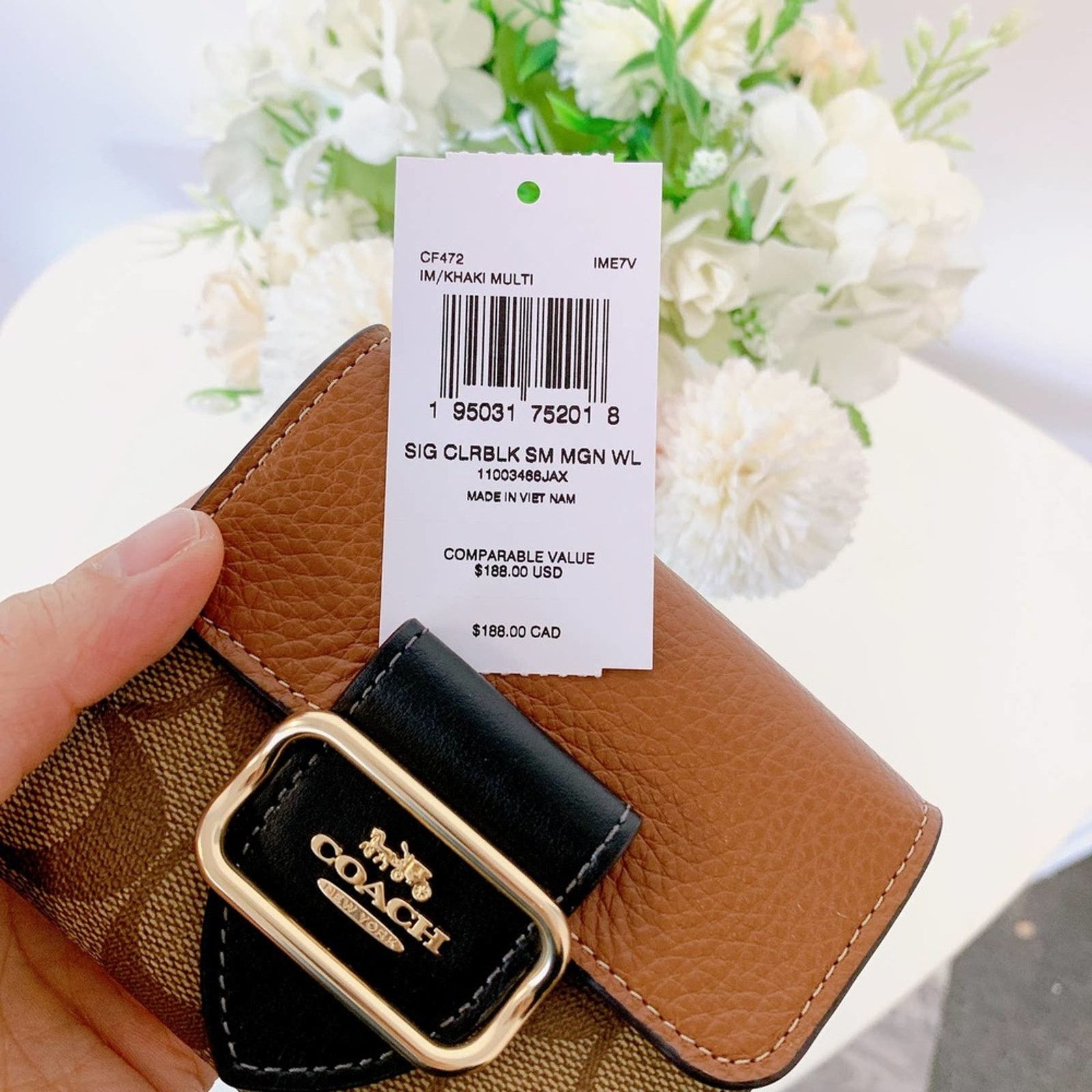 Coach Coach CF472 Small Morgan Wallet In Colorblock Signature Size ONE SIZE - 6 Thumbnail