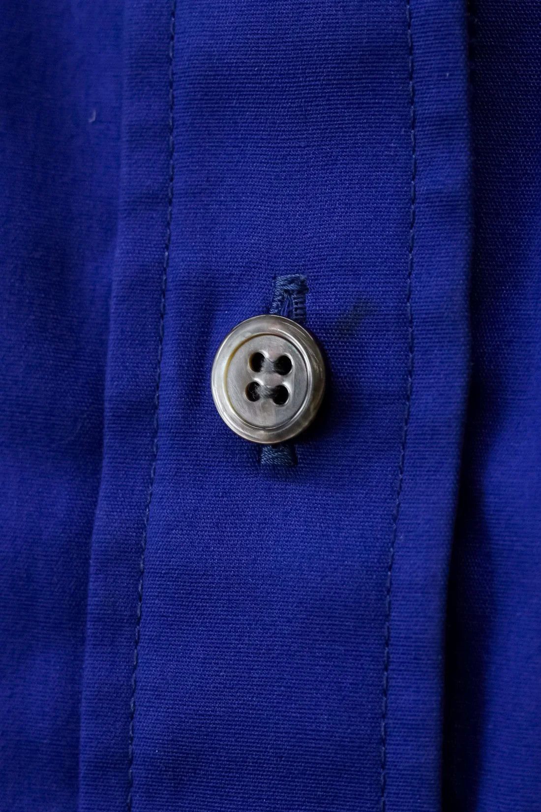Sacai Sacai Luck SS/15 Blue Drawstring Button Up Shirt Size S / US 4 / IT 40 - 7 Thumbnail