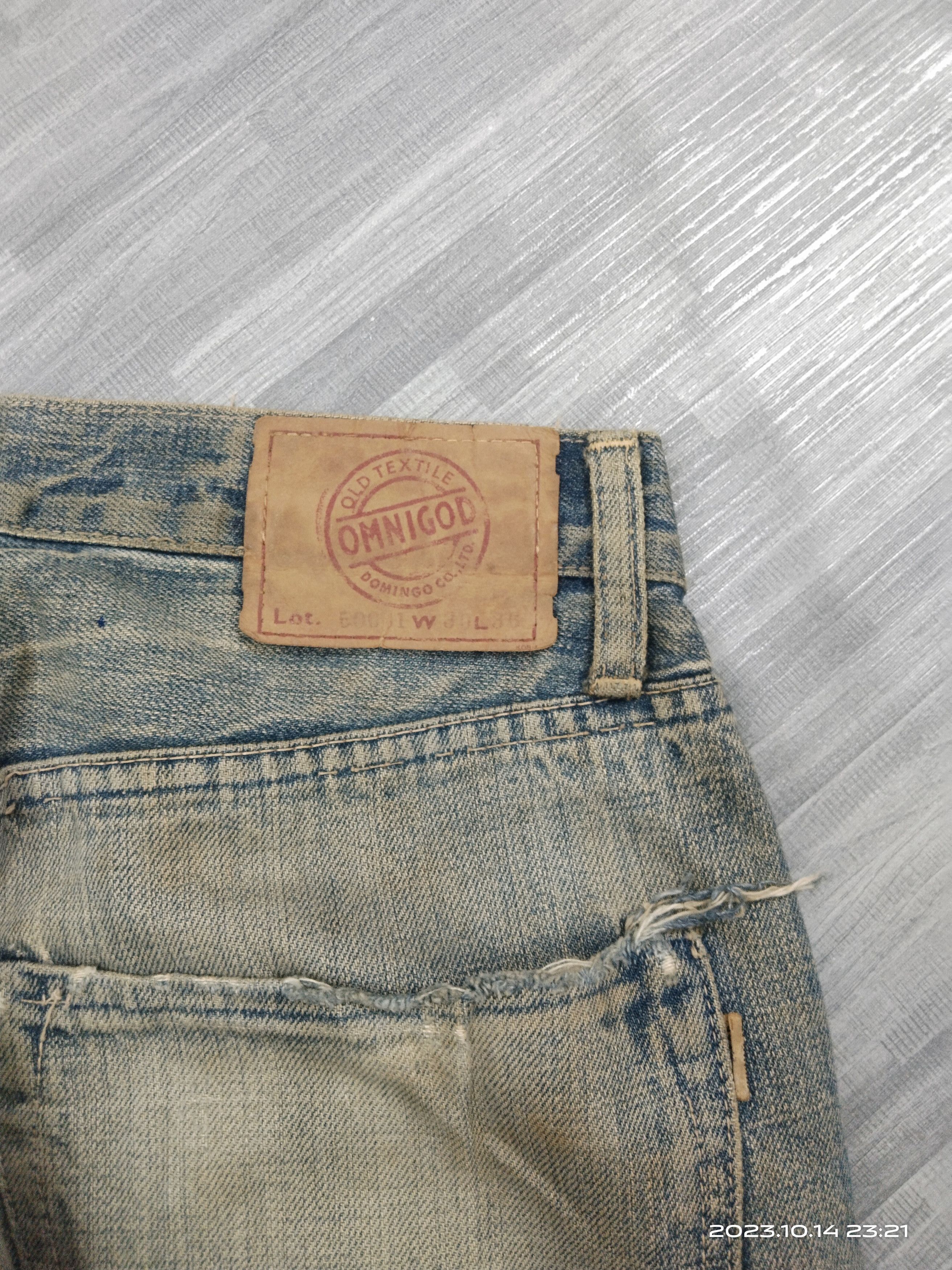 OMNIGOD SICK DISTRESSED OMNIGOD SELVEDGE DENIM PANTS Size US 30 / EU 46 - 11 Thumbnail