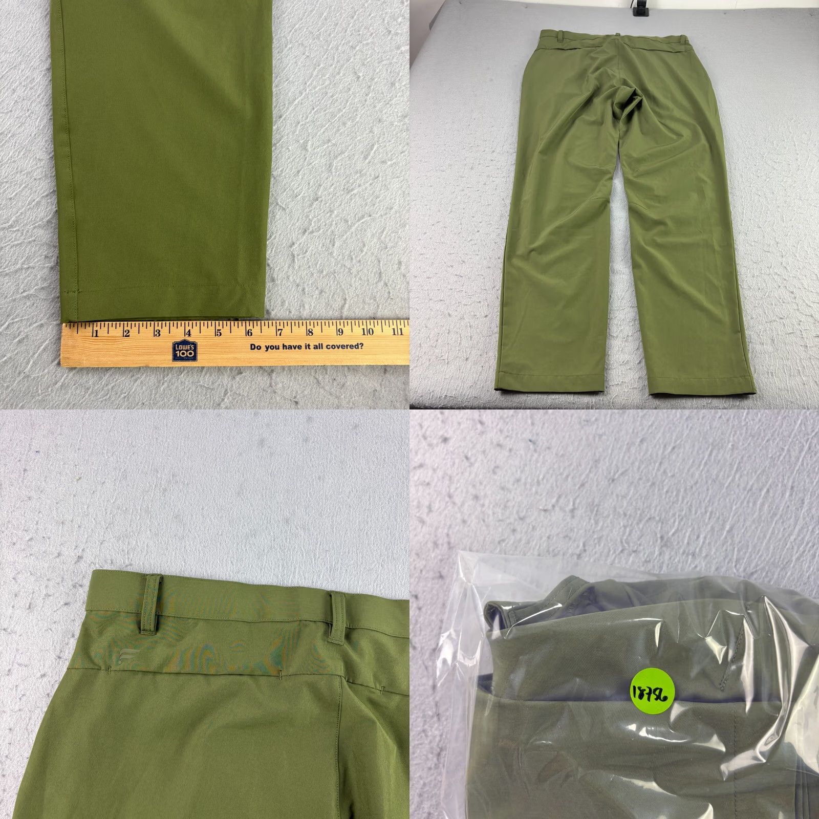 Fabletics Fabletics Mens 33x32 Pants - Green Chino Performance Athleisure - Regular Size US 33 - 8 Thumbnail