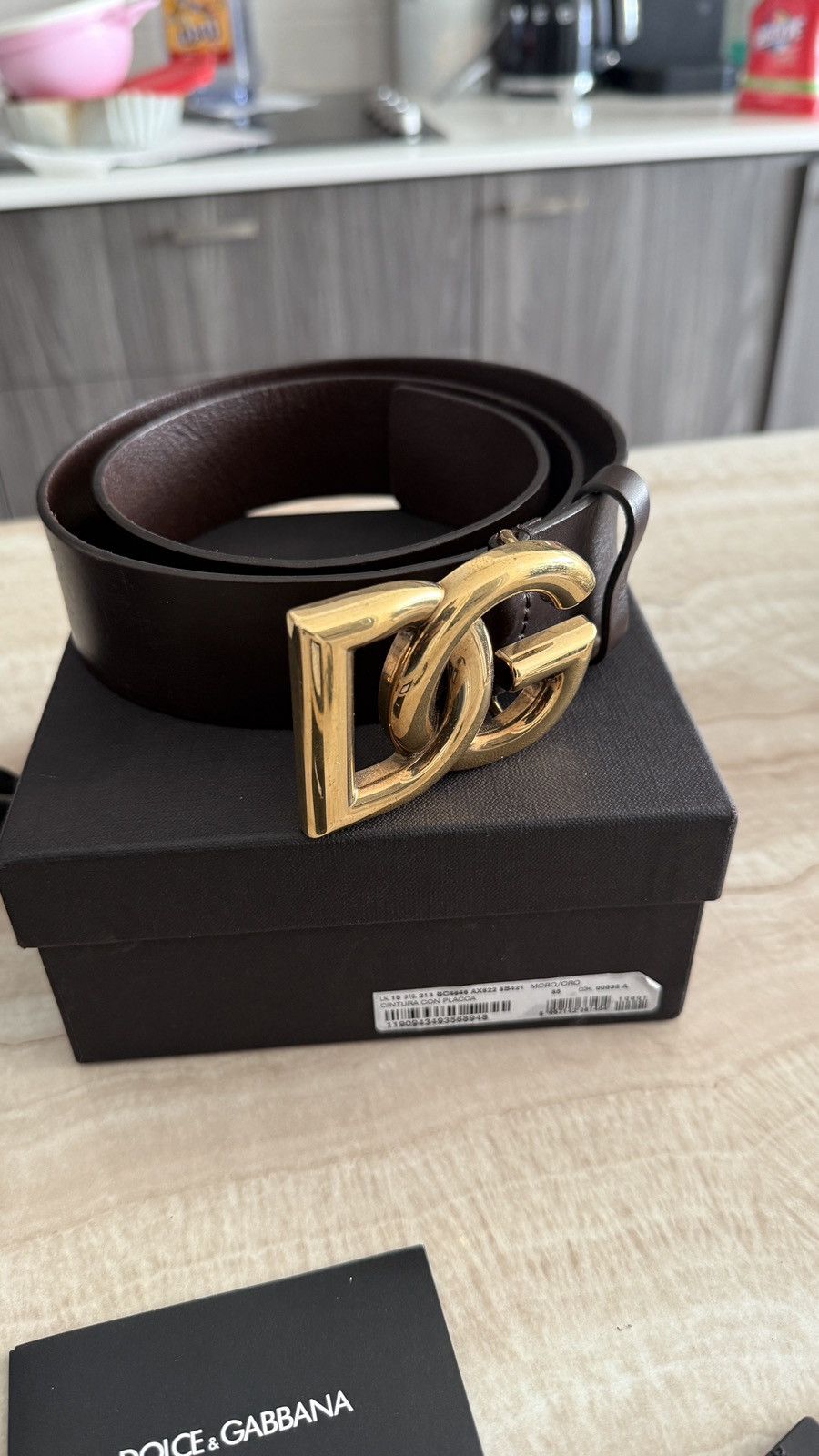 Dolce & Gabbana Dolce & Gabbana Leather Belt Size 85 Size 32 - 1 Thumbnail