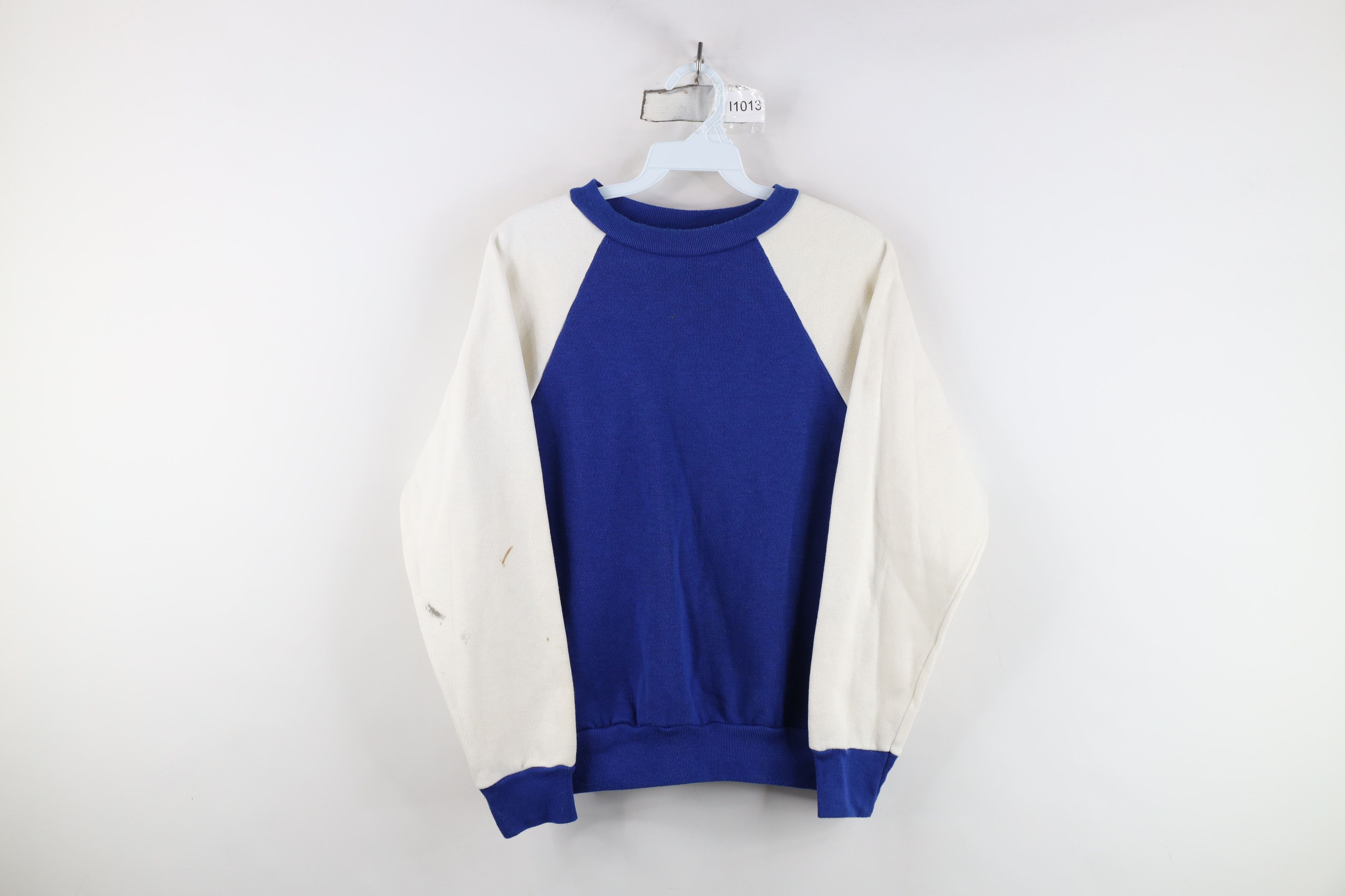 Vintage Vintage 70s Streetwear Blank Raglan Sweatshirt USA Size M / US 6-8 / IT 42-44 - 1 Thumbnail