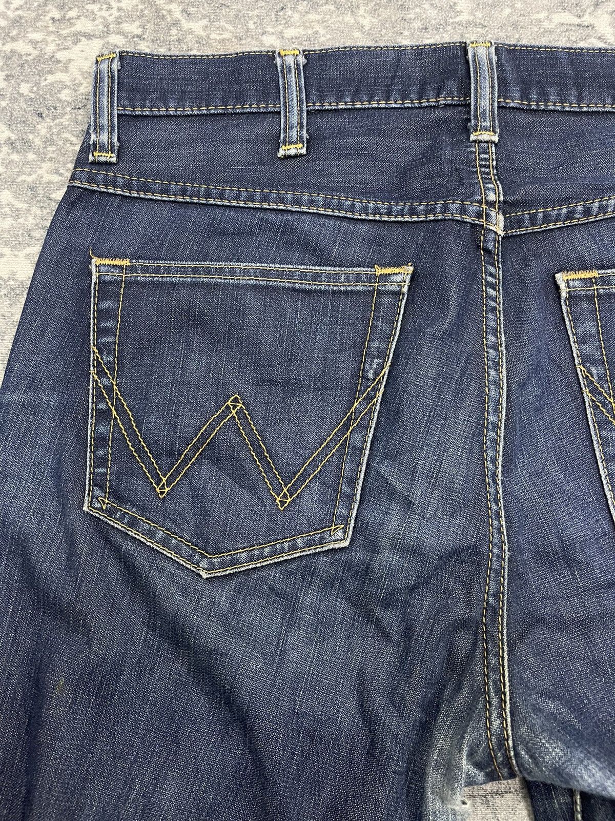 Wrangler Wrangler Authentic Western Jeans Leather Patch Size US 33 - 12 Thumbnail