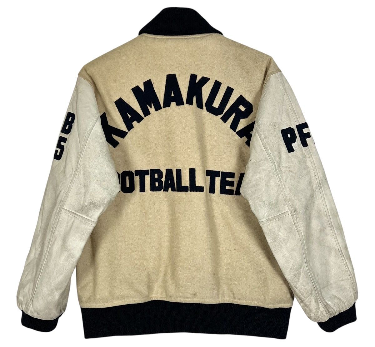 Japanese Brand 80s Vintage Kamakura Football Team Lazarus Varsity Jacket Size US M / EU 48-50 / 2 - 2 Thumbnail