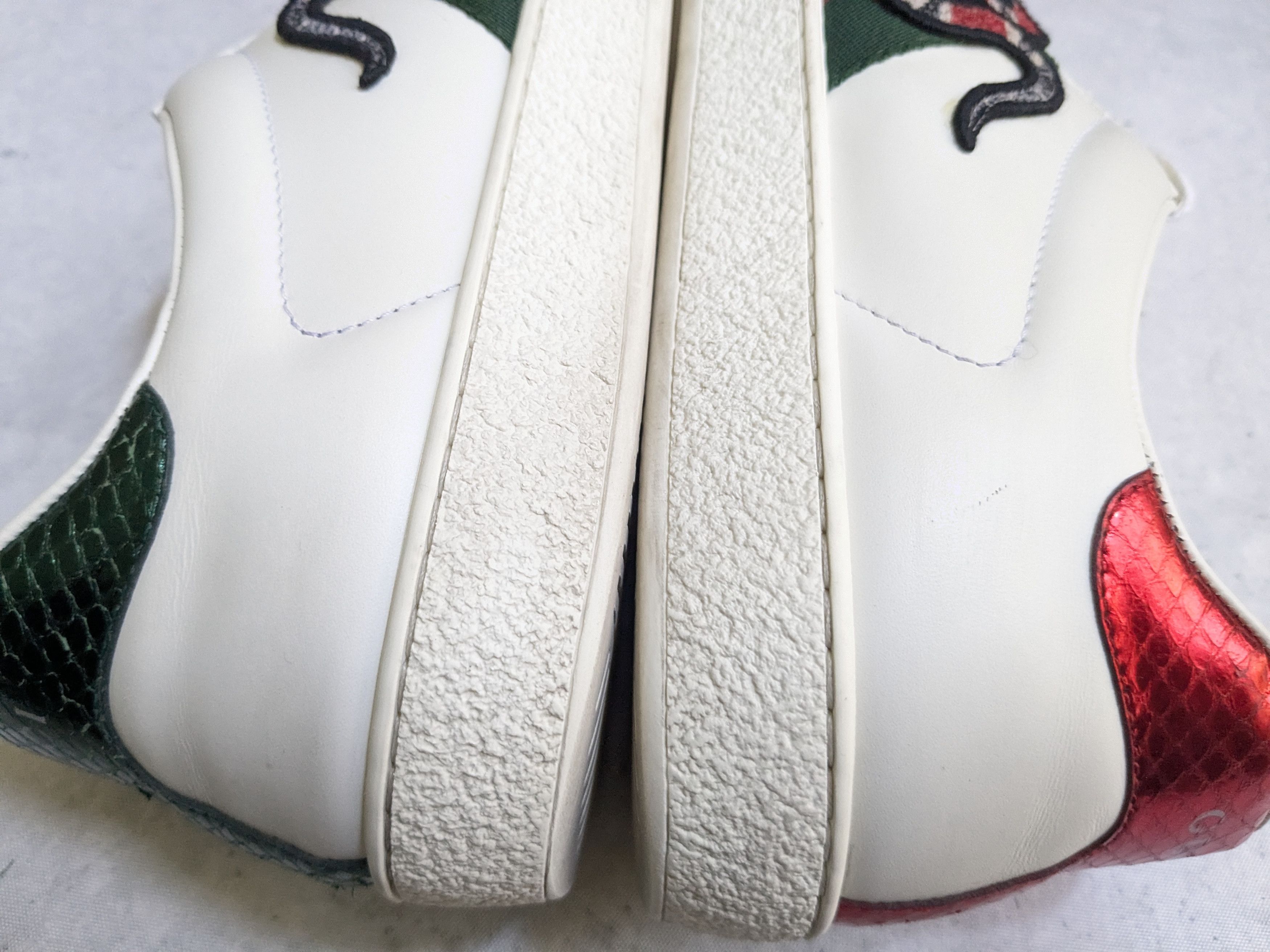 Gucci Gucci Ace Sneakers 10.5 White Leather Low 429446 Size US 10.5 / EU 43-44 - 9 Thumbnail