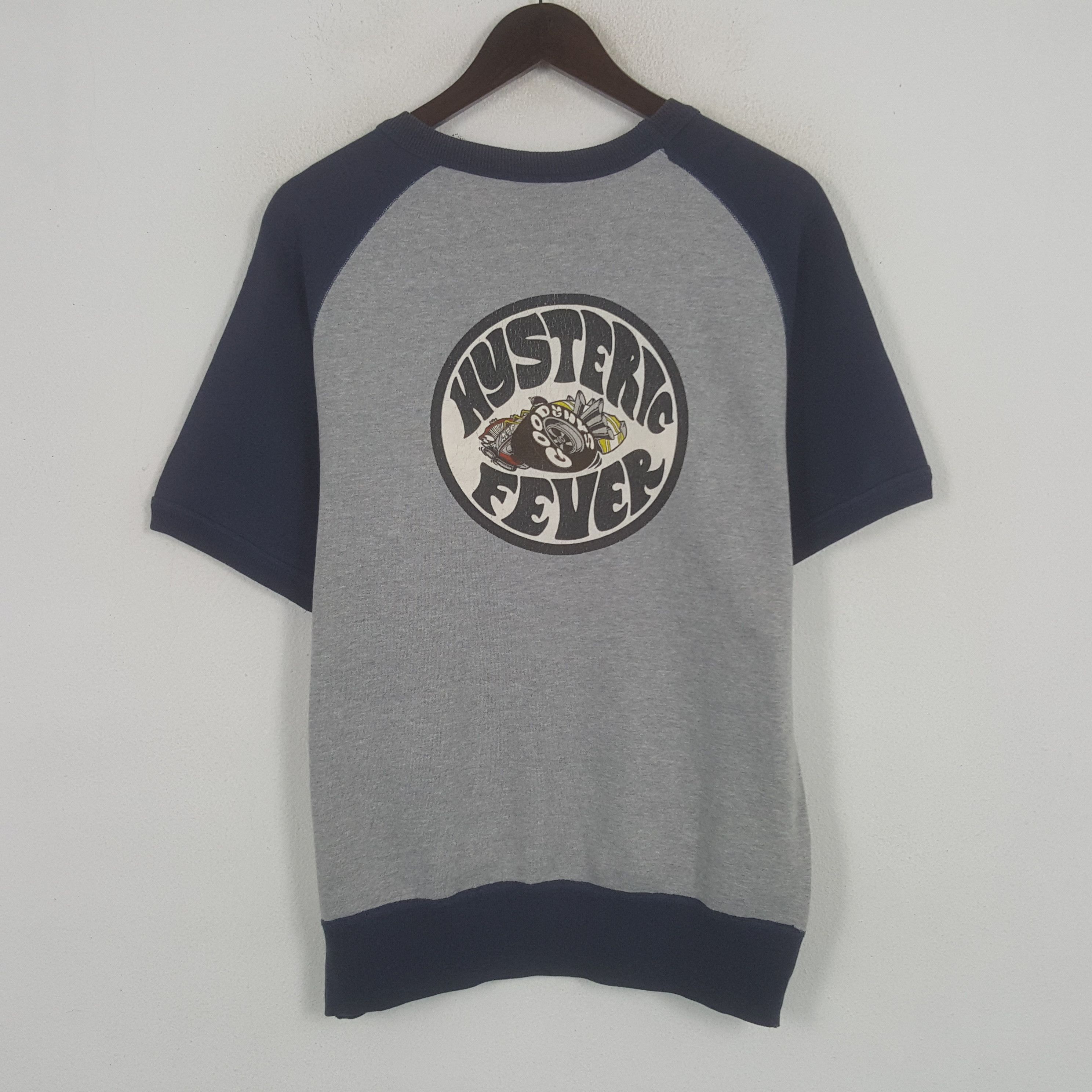 Hysteric Glamour × Vintage Vintage Hysteric Fever Short Sleeve Sweatshirt Size US L / EU 52-54 / 3 - 1 Thumbnail