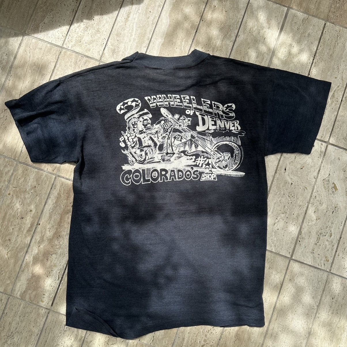 Harley Davidson × Vintage Vintage Harley Davidson Motorcycle T-Shirt Size US L / EU 52-54 / 3 - 4 Thumbnail