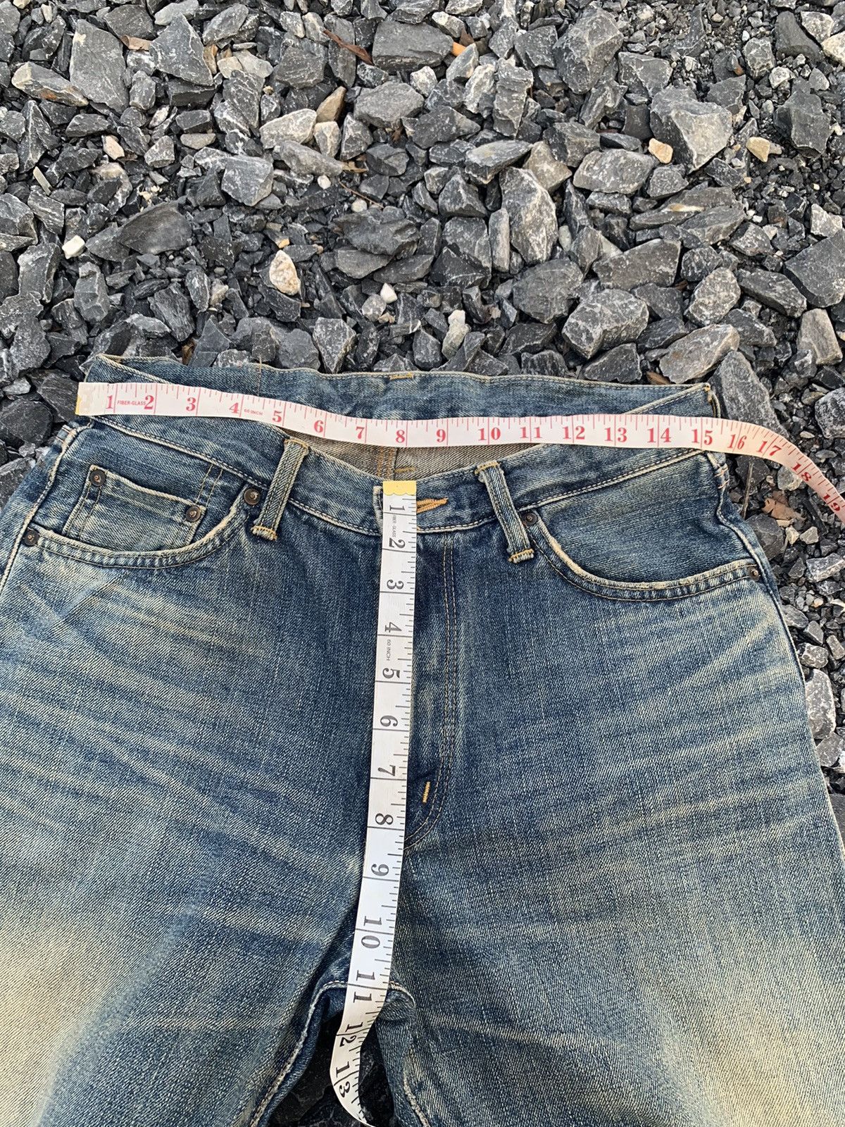 Kapital VINTAGE EDWIN 505XX SELVEDGE RUSTY JAPANESE DISTRESSED DENIM Size US 31 - 17 Thumbnail