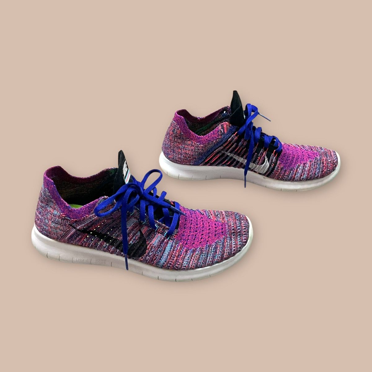 Nike Nike Free RN Flyknit "Concord Bright Crimson" Size US 9 / EU 42 - 6 Thumbnail
