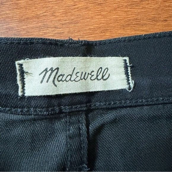 Madewell Madewell Slim Wide Leg Crop Relaxed Black Jeans Sz 28 Size 28" / US 6 / IT 42 - 6 Thumbnail