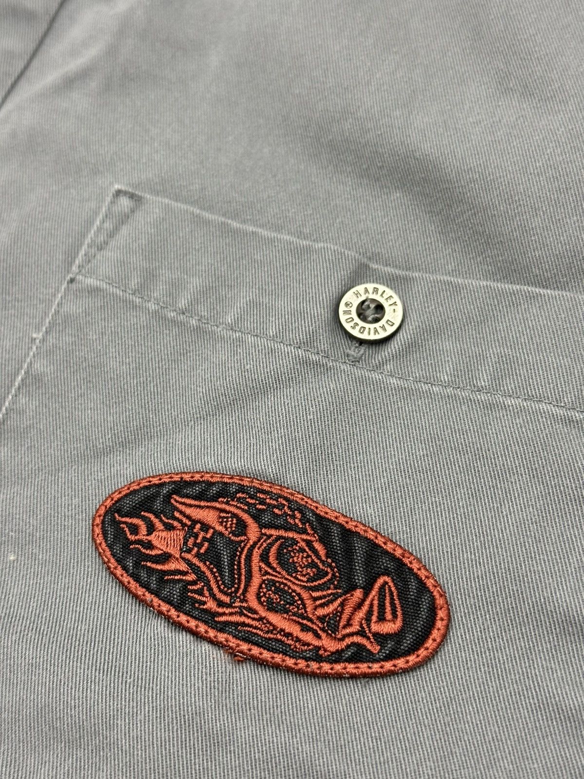 Harley Davidson Vintage Harley Davidson Motorcycle Hog Embroidered Mechanic Size US L / EU 52-54 / 3 - 8 Thumbnail