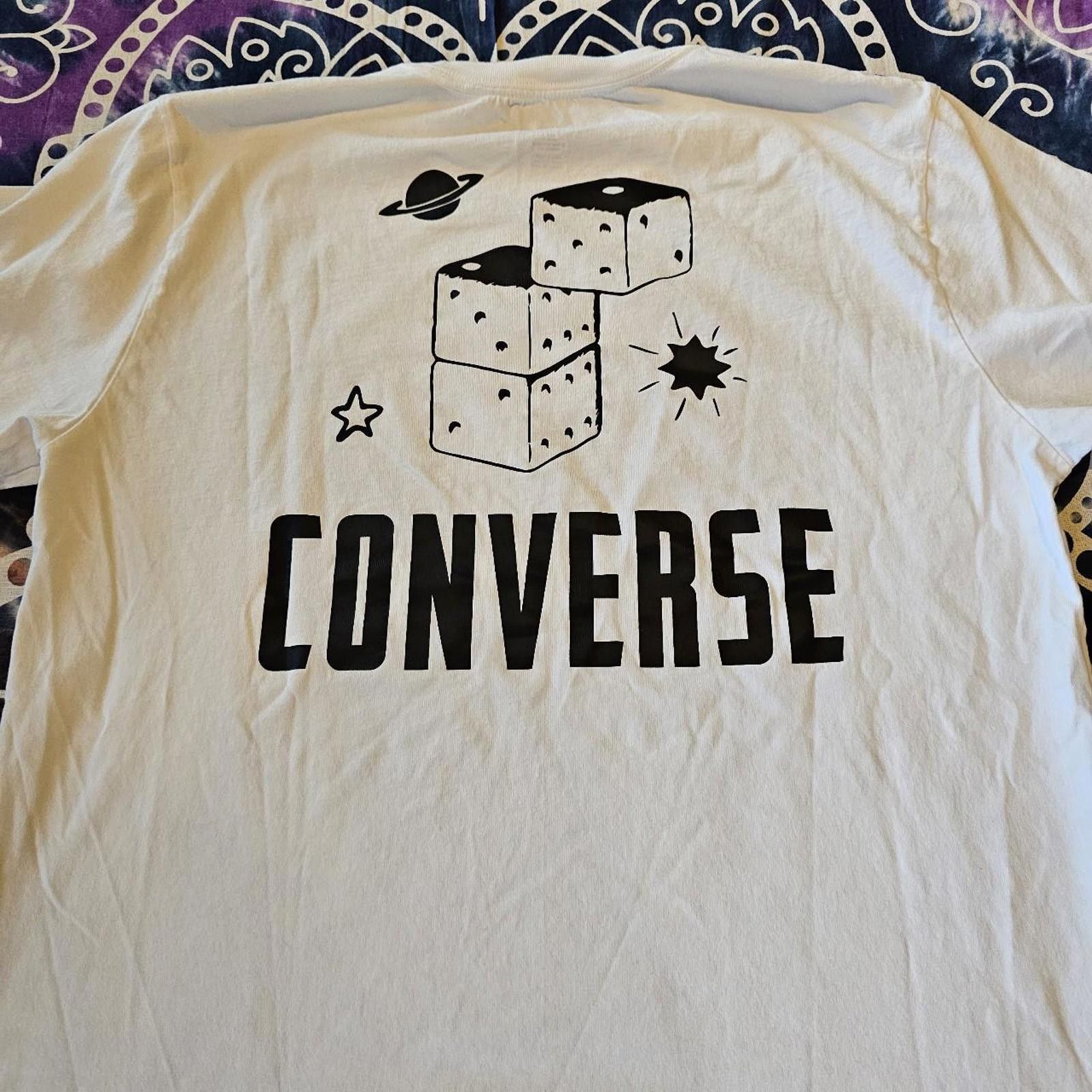 Converse Converse Black and White Tshirt Size US L / EU 52-54 / 3 - 8 Thumbnail
