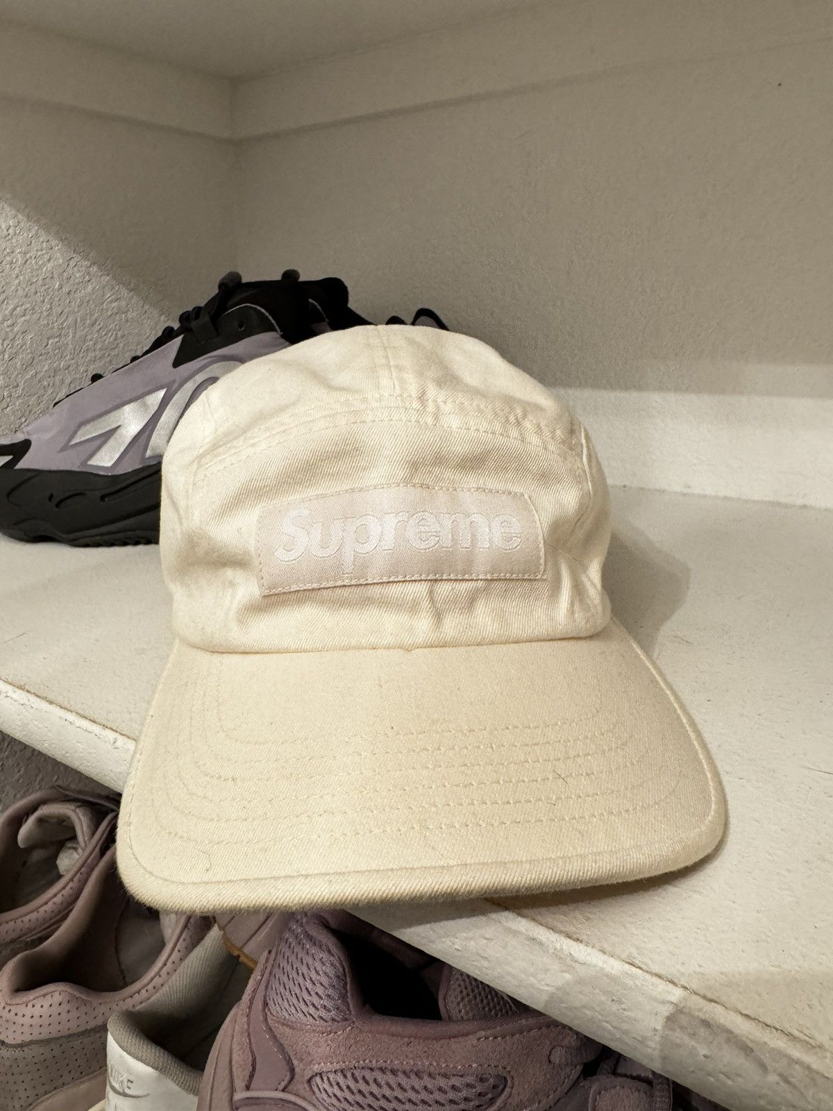 Supreme Supreme Box Logo Camp Cap Tan | Grailed
