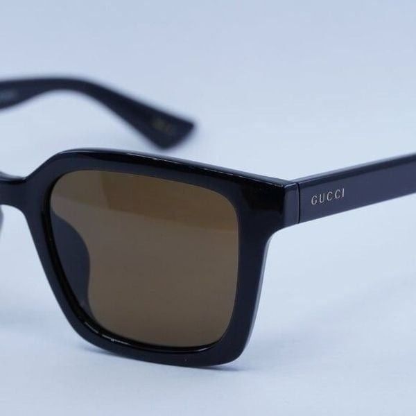 Gucci New Gucci GG1582SK 004 Sunglasses - Black Frame, Brown Size ONE SIZE - 4 Thumbnail