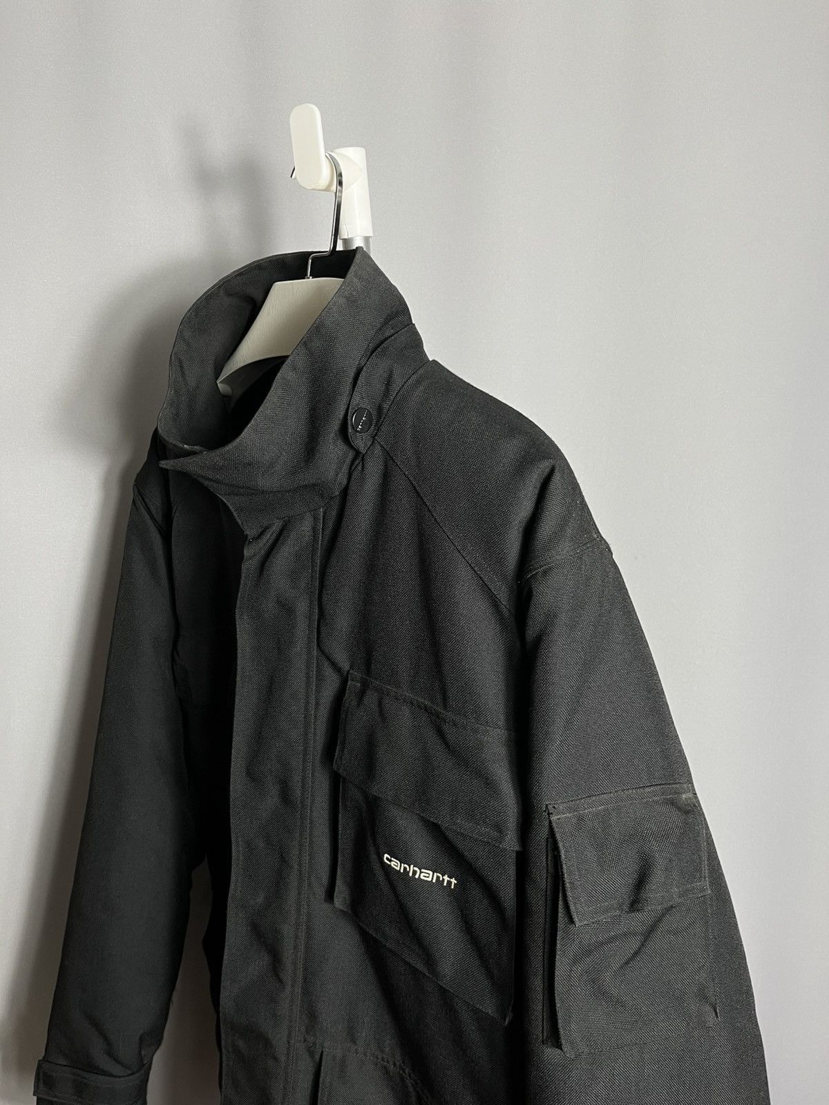 Carhartt Vintage Carhartt Cordura Cargo pockets parka jacket black Size US XL / EU 56 / 4 - 3 Thumbnail