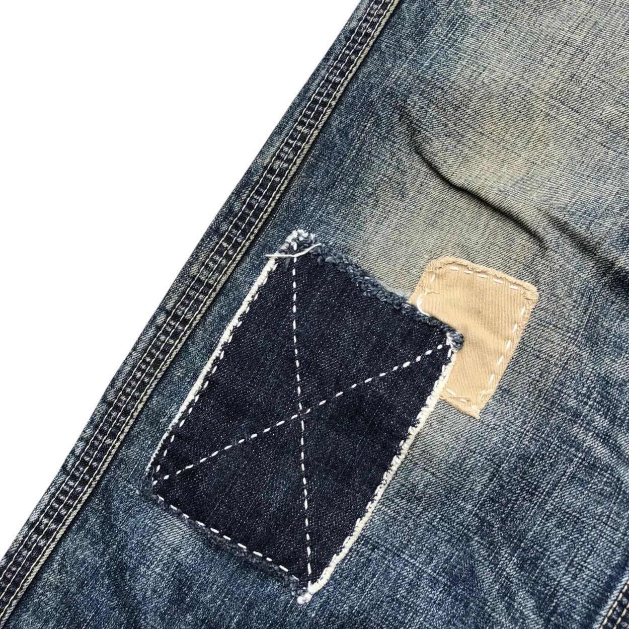 Levi's Vintage Clothing Vintage Levi’s White Tab Sashiko Repair Denim Jeans Size US 31 - 4 Thumbnail