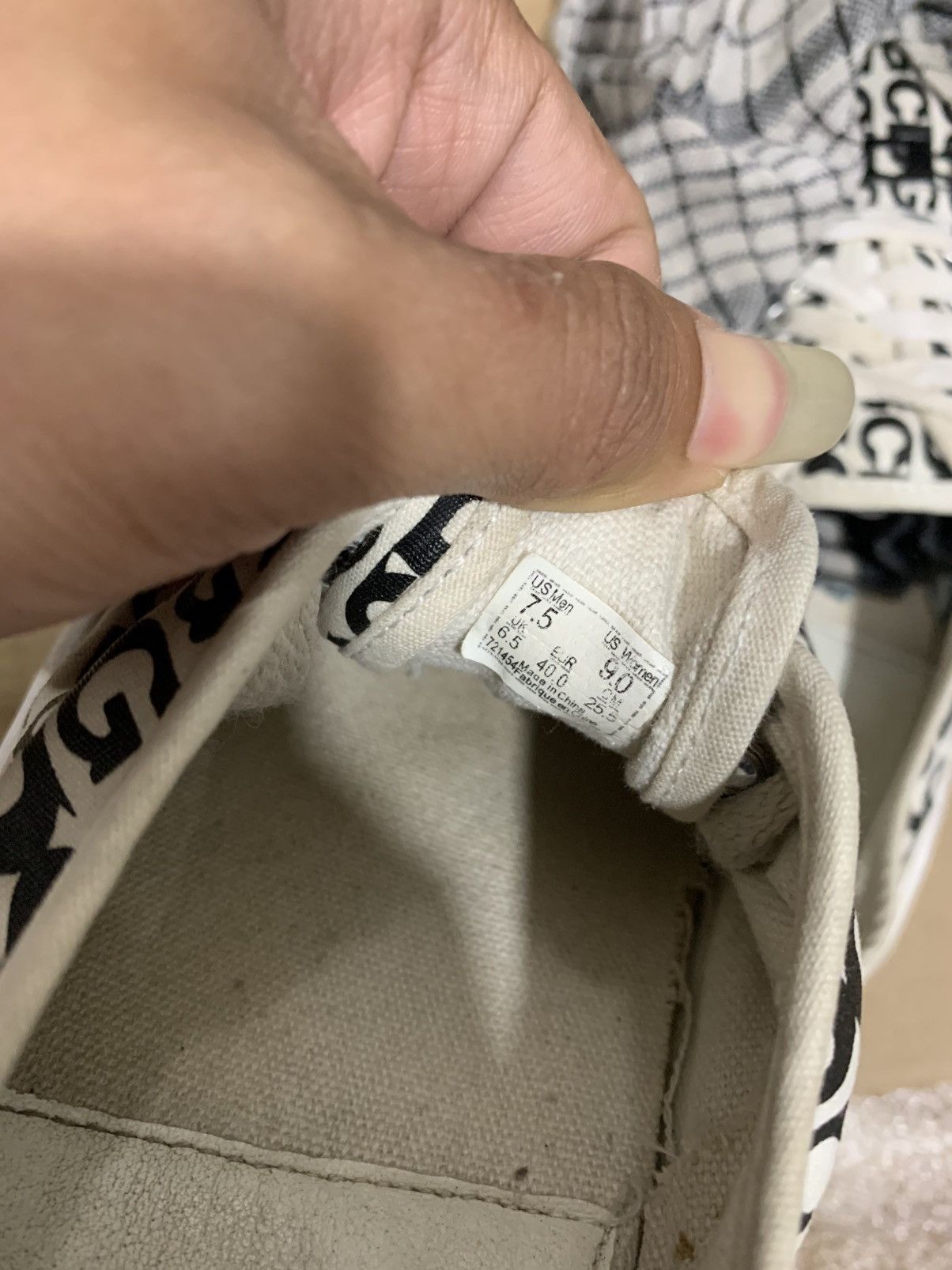 Comme des Garcons × Vans Vans OG Authentic LX CDG Comme Des Garcons Size US 6.5 / EU 39-40 - 11 Thumbnail