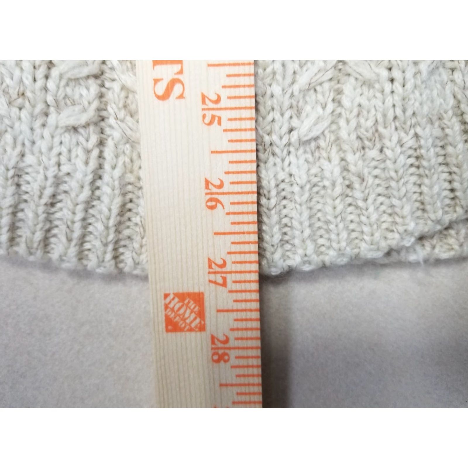 Vintage Guinevere Womens Small Cowl Neck Sweater Wool Mohair Blend Beige Knit Pullover Size S / US 4 / IT 40 - 4 Thumbnail