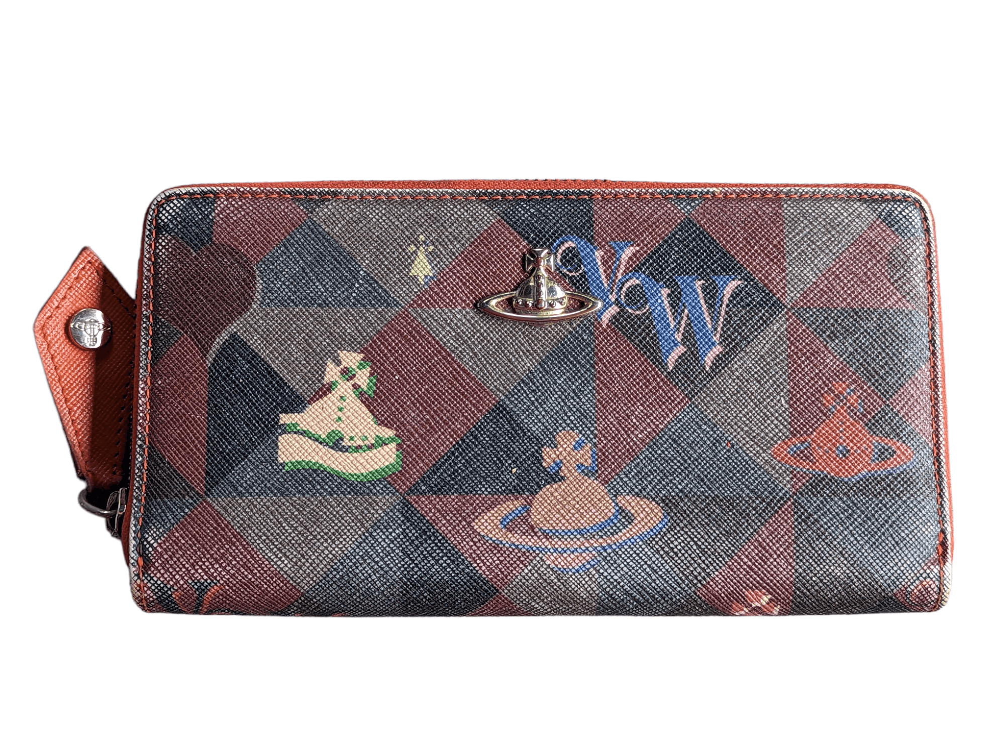 VIVIENNE WESTWOOD MONOGRAM PURSE LONG WALLET
