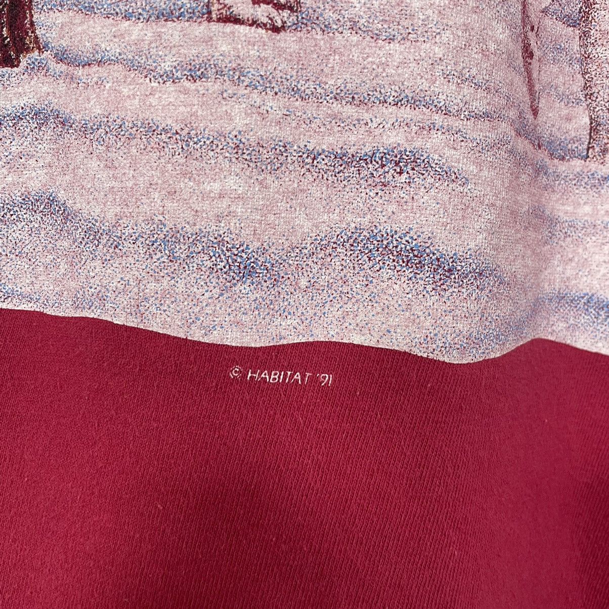 Habitat × Vintage Vintage 1991 Habitat Wolves Double Sided T Shirt Size US XL / EU 56 / 4 - 9 Thumbnail