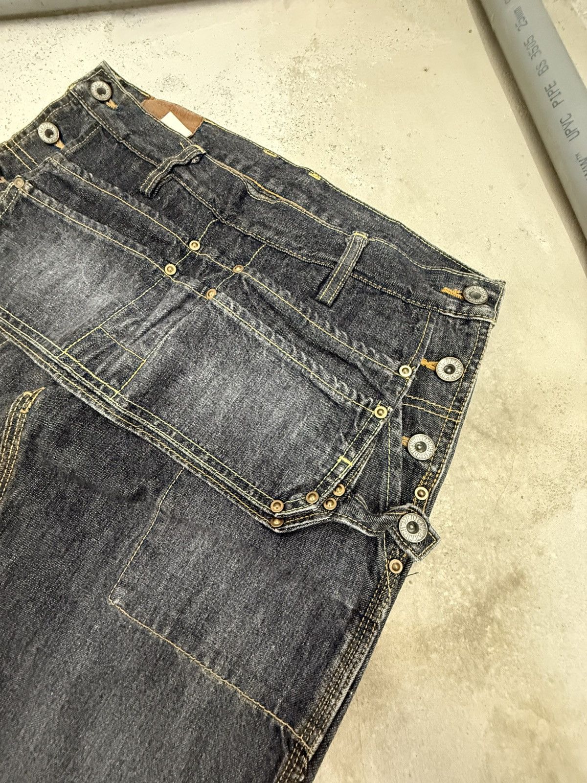 Le Grande Bleu (L.G.B.) Branch Department 50s Reissue Work Wear Flared Jeans Size US 30 / EU 46 - 7 Thumbnail