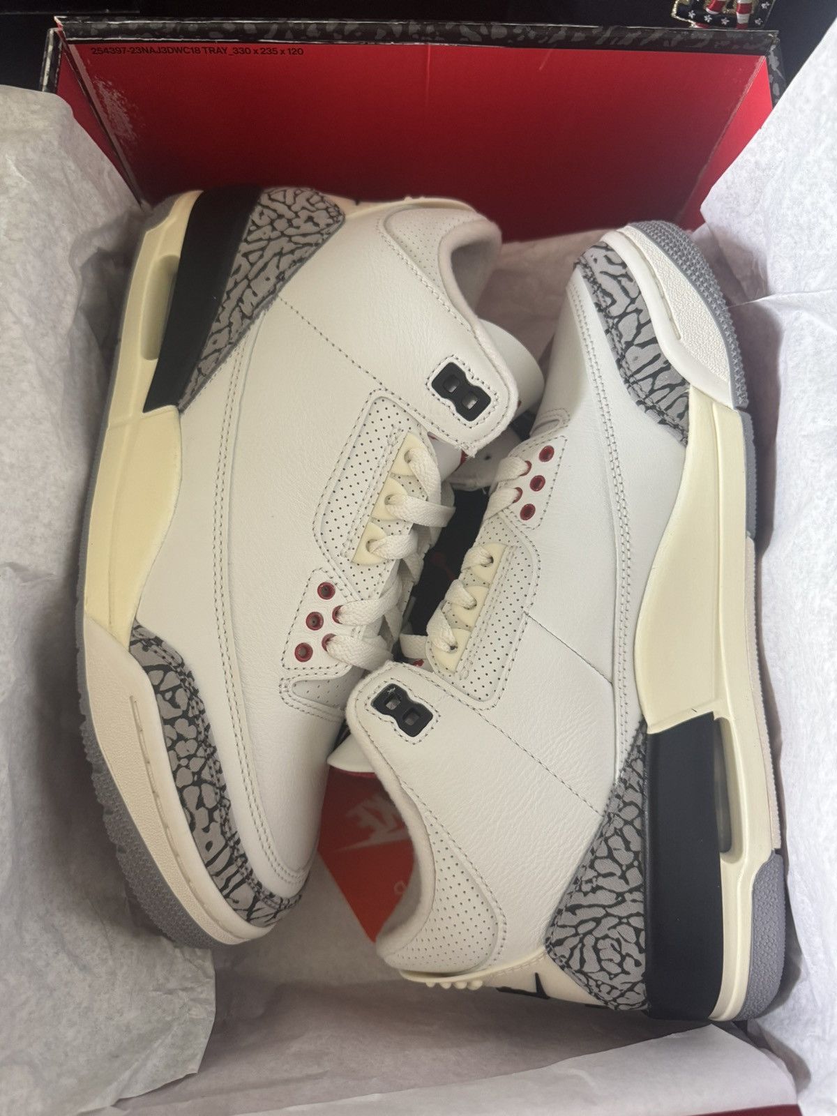 Nike Jordan 3 Retro White Cement Reimagined Size US 7 / EU 40 - 1 Thumbnail