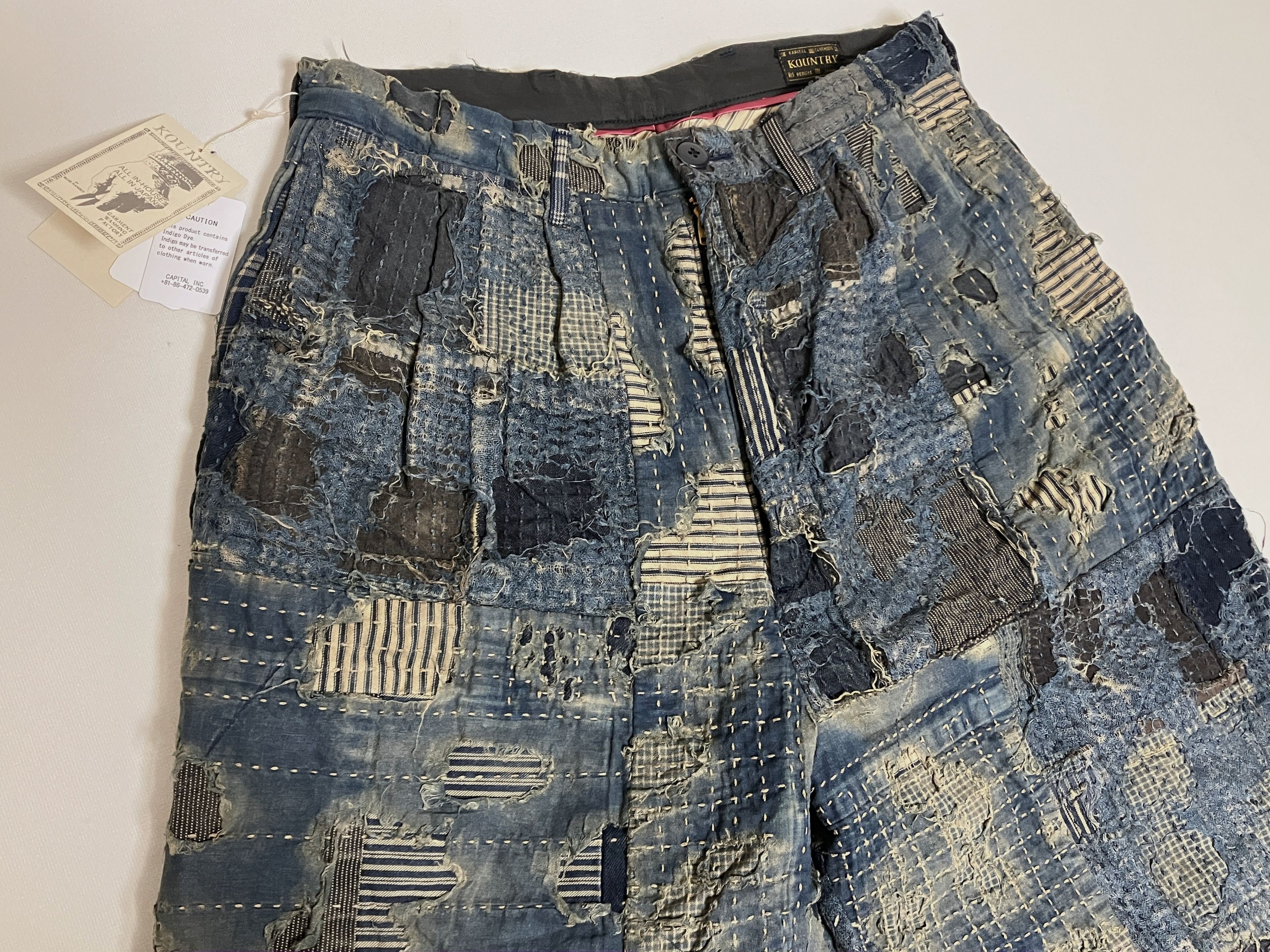 Kapital Kapital BORO ivy short Pants shorts indigo size 2 new Size US 31 - 3 Thumbnail