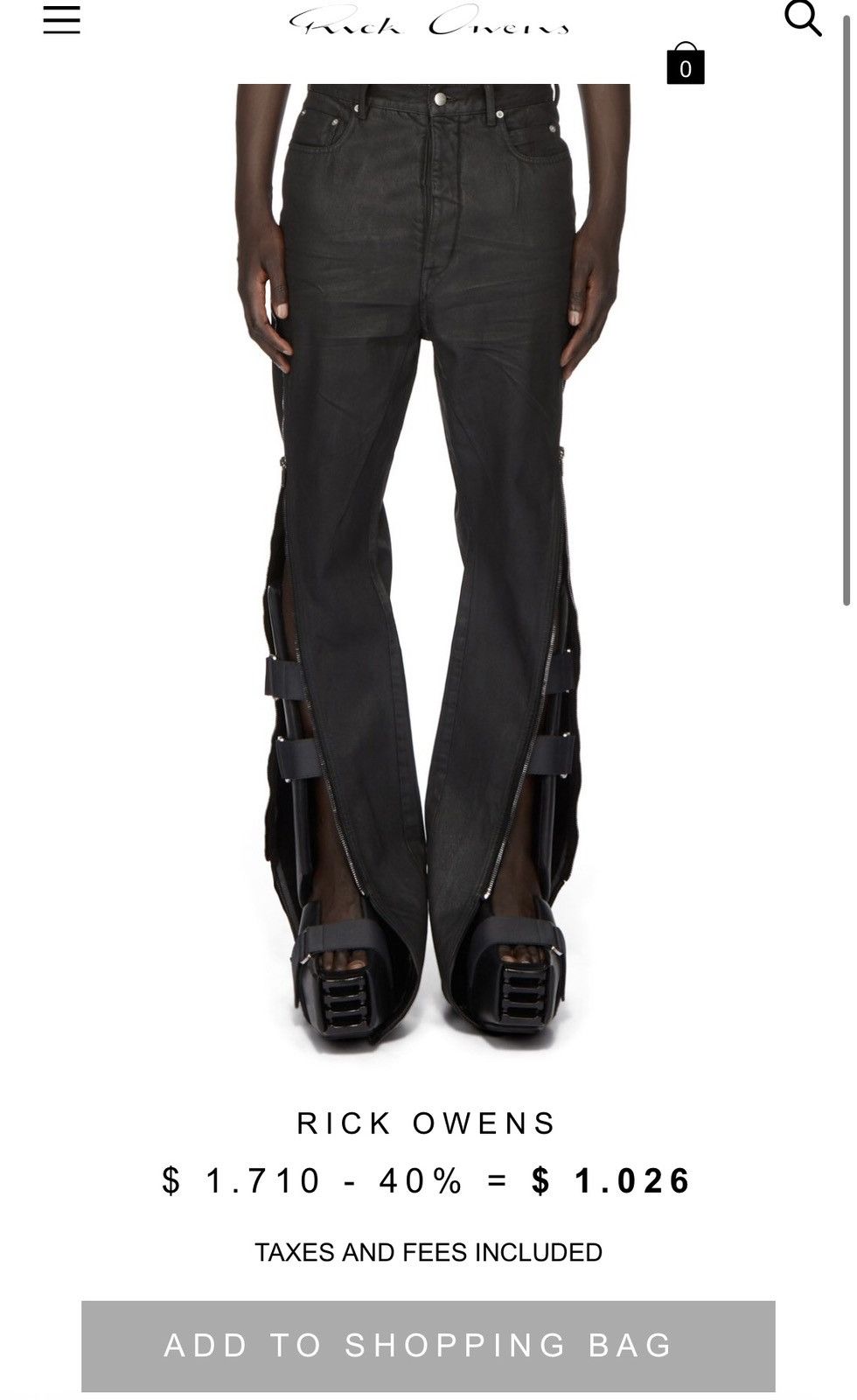 Rick Owens Rick Owens Runway Bolan Banana Jeans 13OZ Size US 32 / EU 48 - 1 Thumbnail