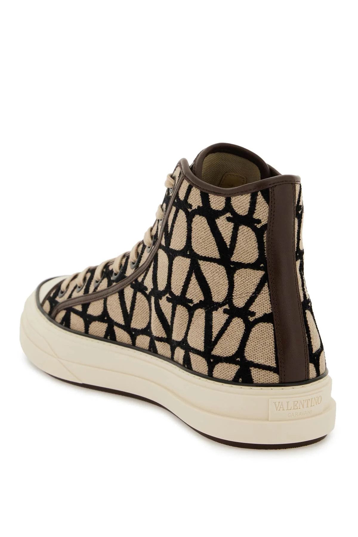 Valentino o1s22i1n1224 Hi-Top Sneakers in Brown Size US 12 / EU 45 - 3 Thumbnail