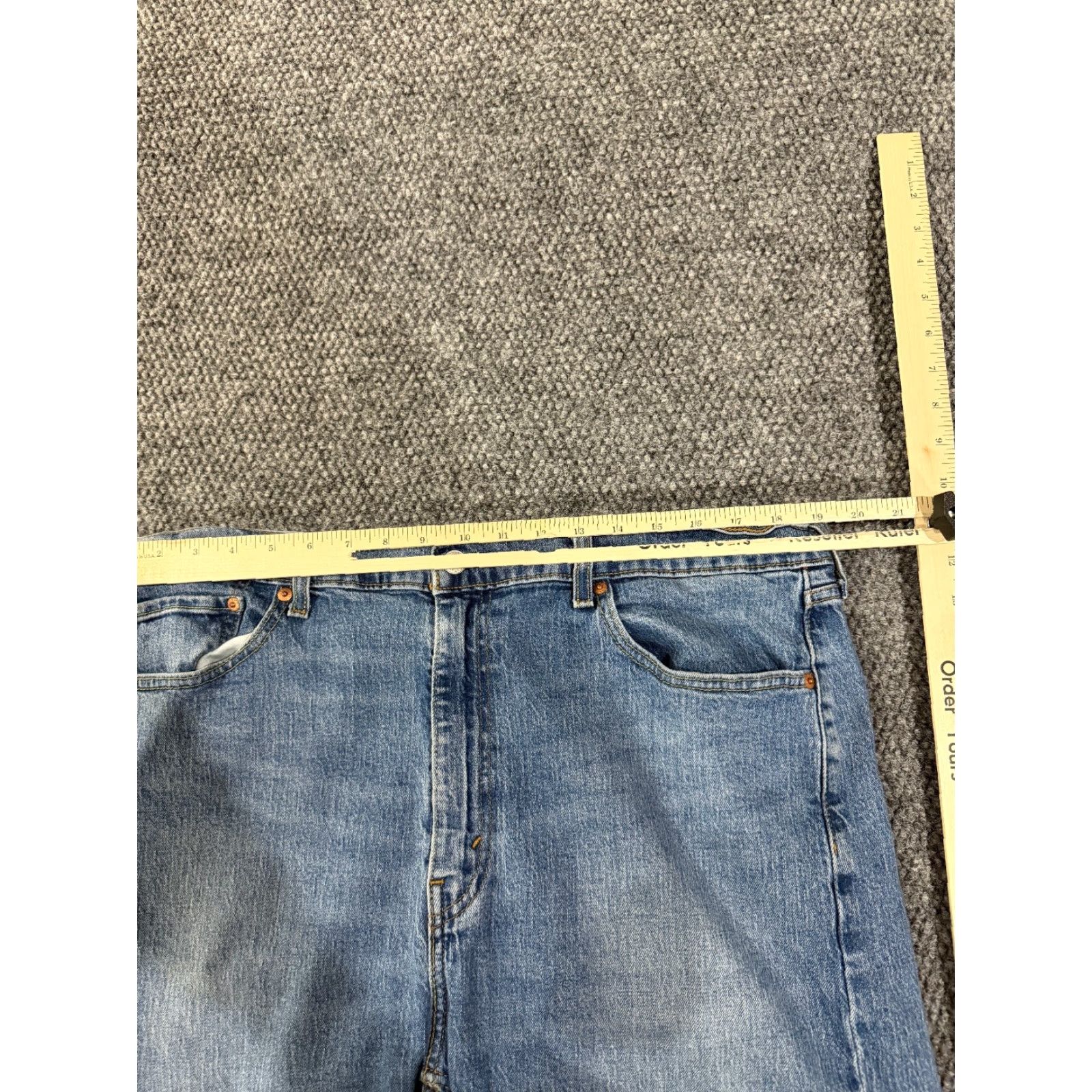 Levi's Levi's 505 Jeans Mens 40x32 Blue Denim Regular Fit Straight Leg Jeans 5-Pocket Logo Vintage No Size US 40 / EU 56 - 4 Thumbnail