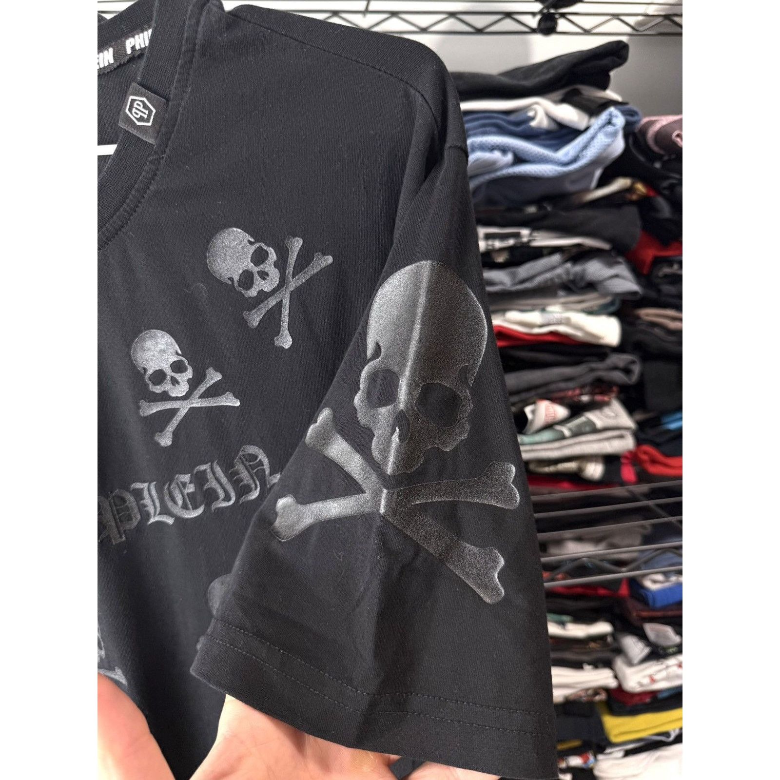 Philipp Plein Philipp Plein Scull T Shirt Luxury Bones Metal Size US XL / EU 56 / 4 - 4 Thumbnail