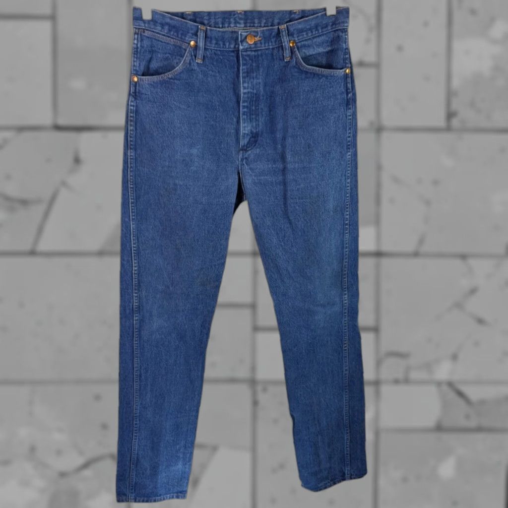 Wrangler Mens Jeans Size 35x36 Made USA Cowboy Cut Western Denim 13MWZ (34x37)