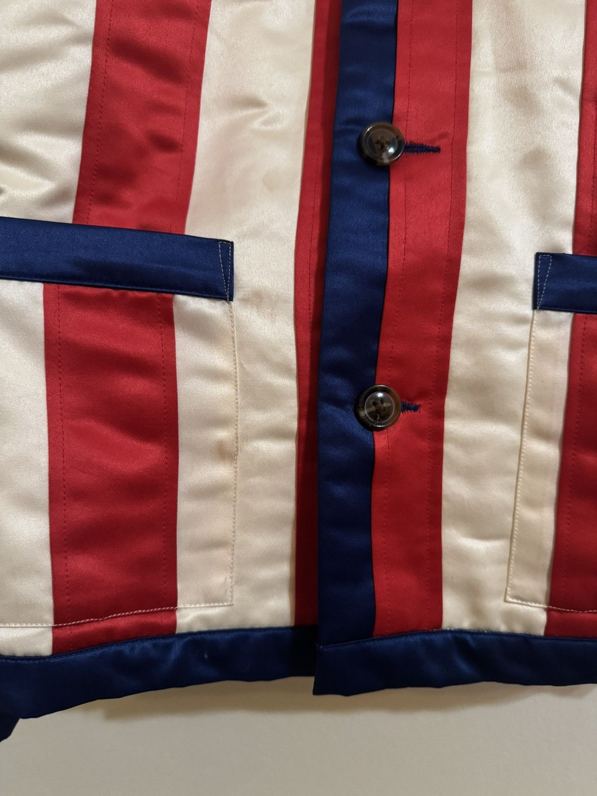 Bode Bode American Flag Jacket Red White Blue Stars Striped L XL Size US L / EU 52-54 / 3 - 9 Thumbnail