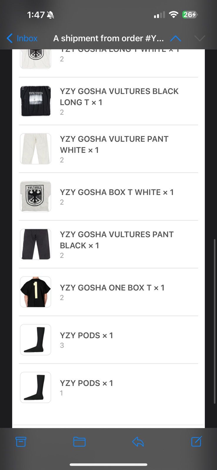 Kanye West YZY PODS Size US 12 / EU 45 - 4 Thumbnail