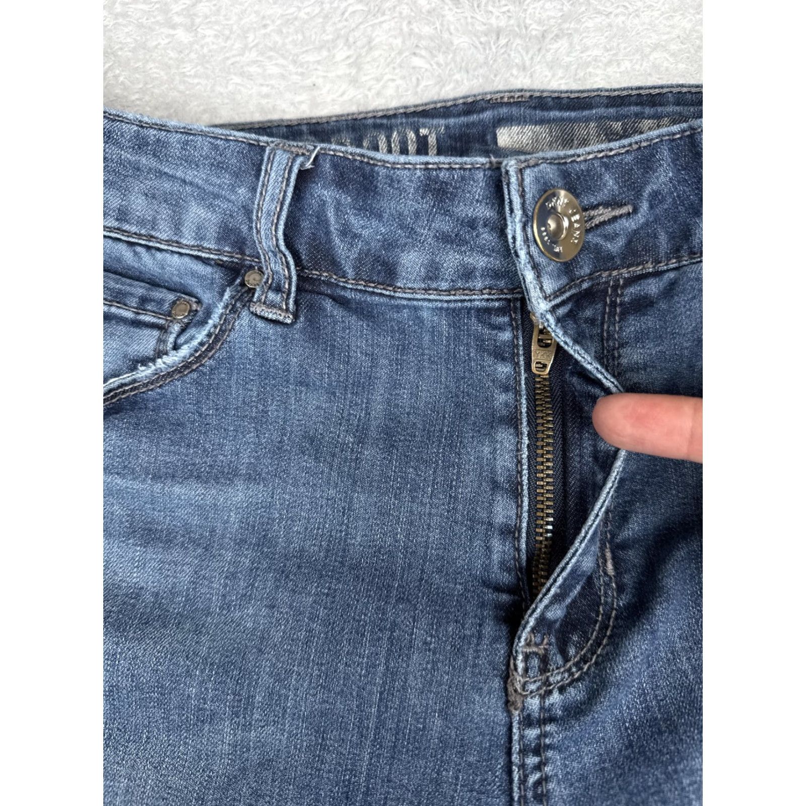 Vintage New York & Company Jeans Soho Boot bootcut Womens 8 Blue Med Wash 30x32 Denim Regular 5-Pocket Mens? Size 30" / US 8 / IT 44 - 5 Thumbnail
