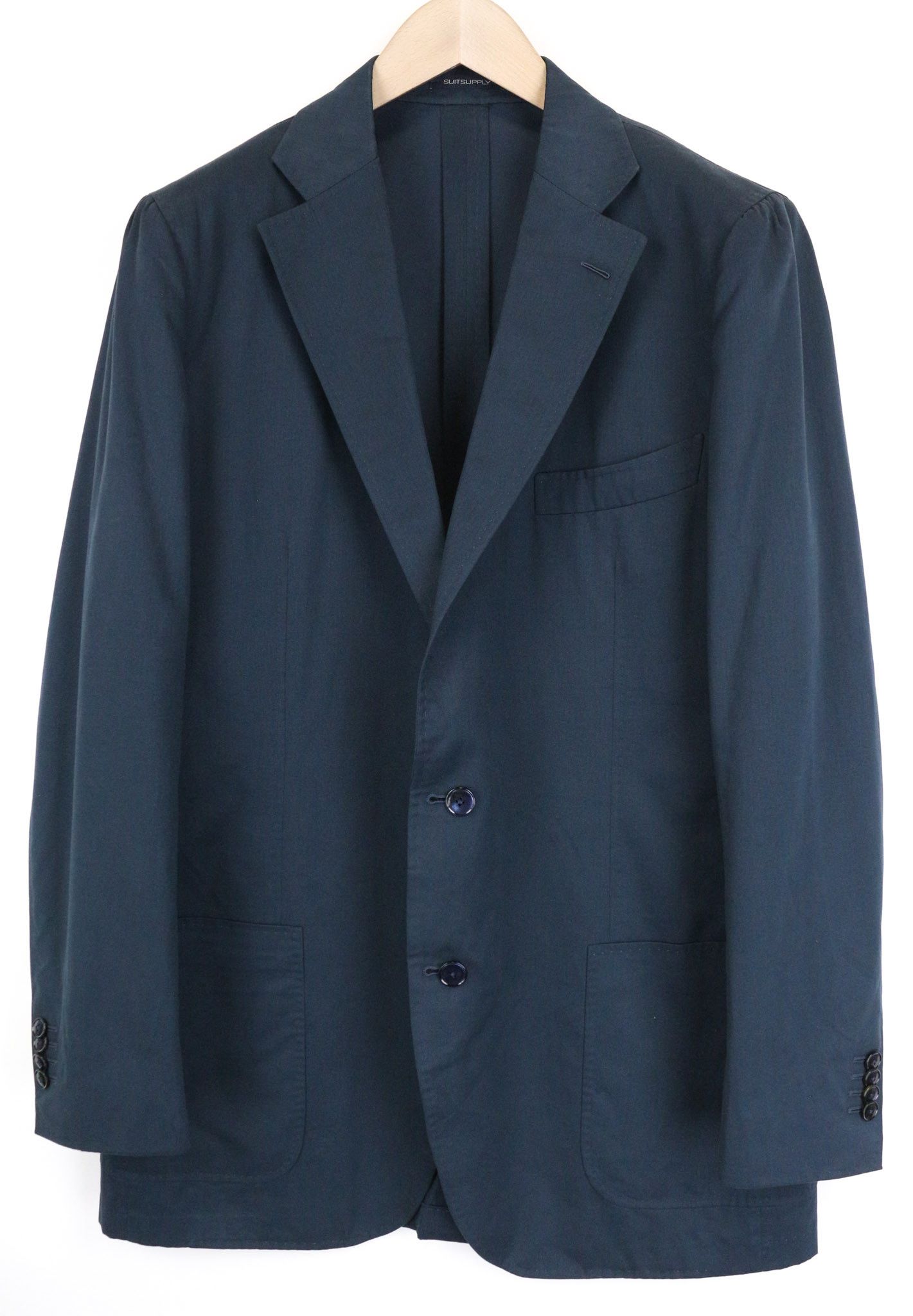 Suitsupply LA SPALLA UK48L Blue Green Cotton Cashmere Blazer 75693 Size 48L - 1 Thumbnail