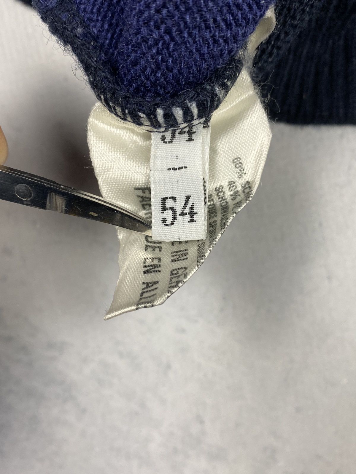 Carlo Colucci Vintage 80s Carlo Colucci Wool Knit Vest Navy Blue Size XXL Size US XL / EU 56 / 4 - 14 Thumbnail