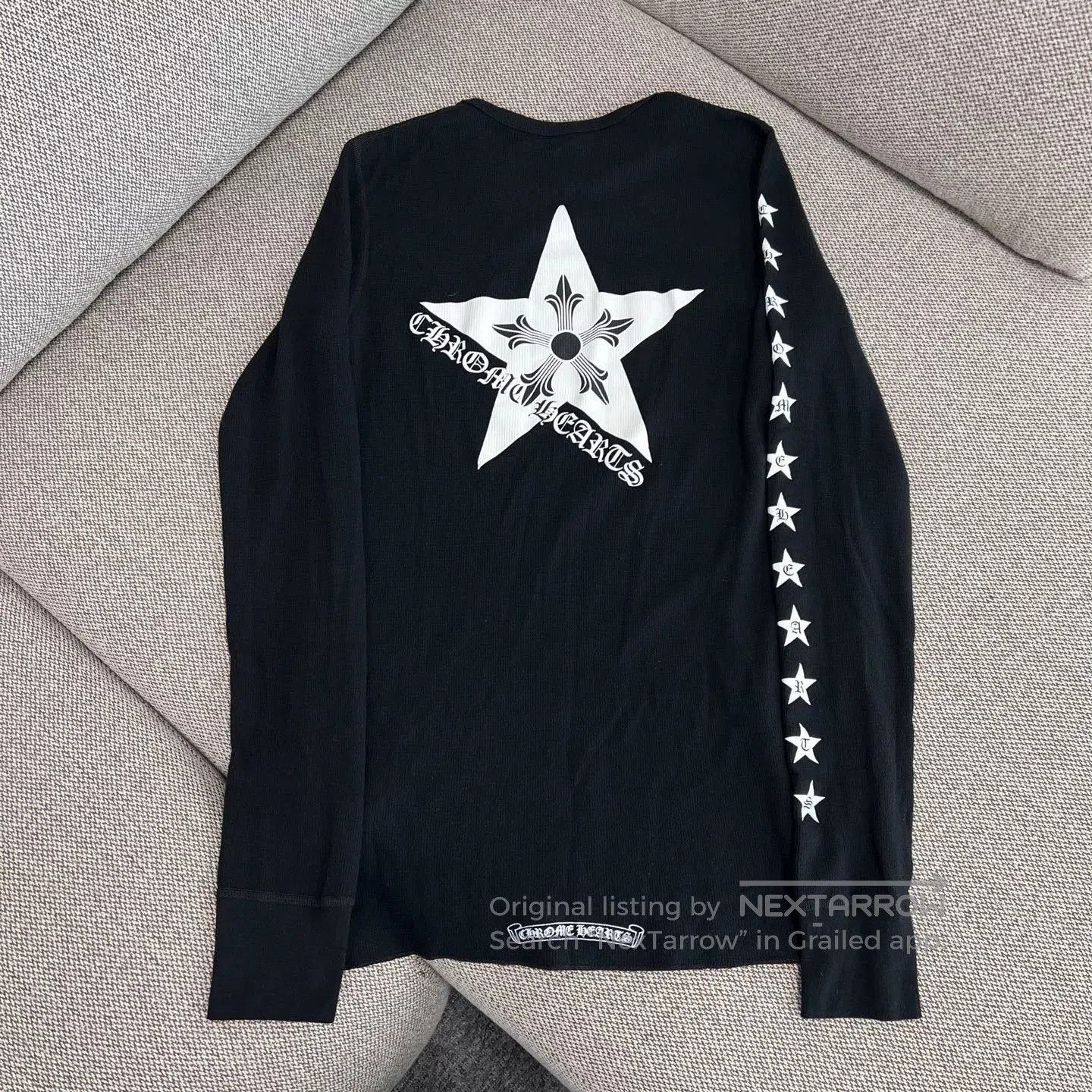 Chrome Hearts Chrome Hearts Star Scroll Sanskrit Waffle Knit Long Sleeve Size US S / EU 44-46 / 1 - 2 Thumbnail