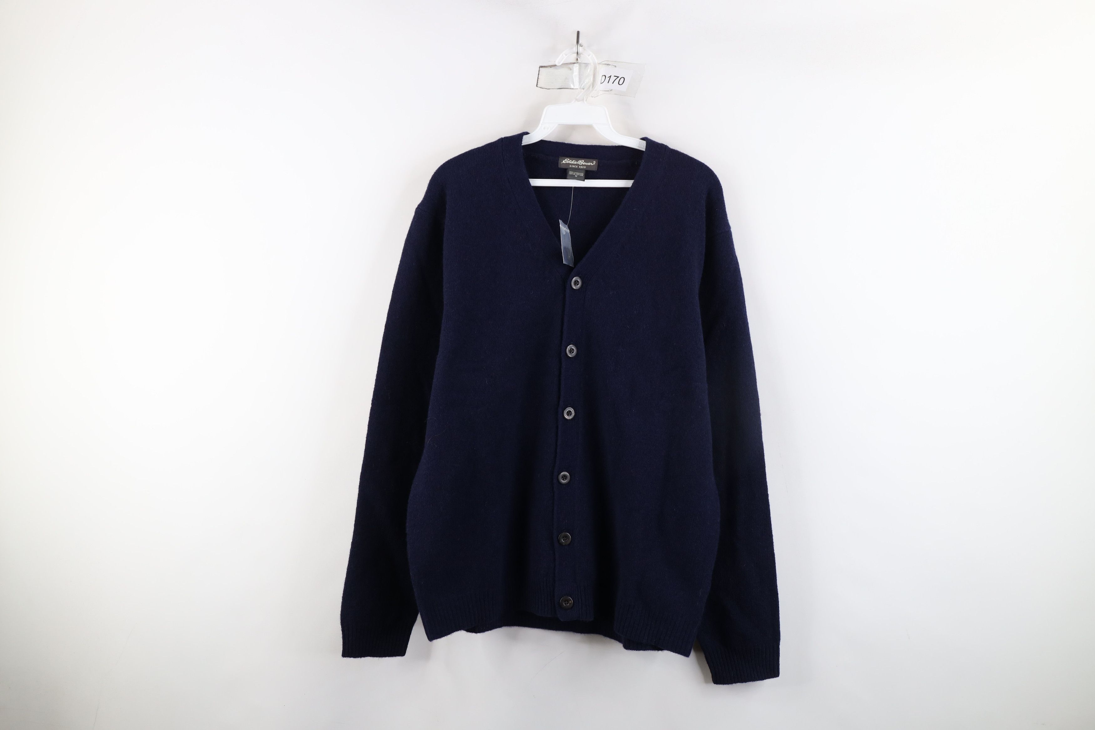 Eddie Bauer × Vintage Deadstock Vintage 90s Eddie Bauer Lambswool Cardigan Sweater Size US M / EU 48-50 / 2 - 1 Thumbnail