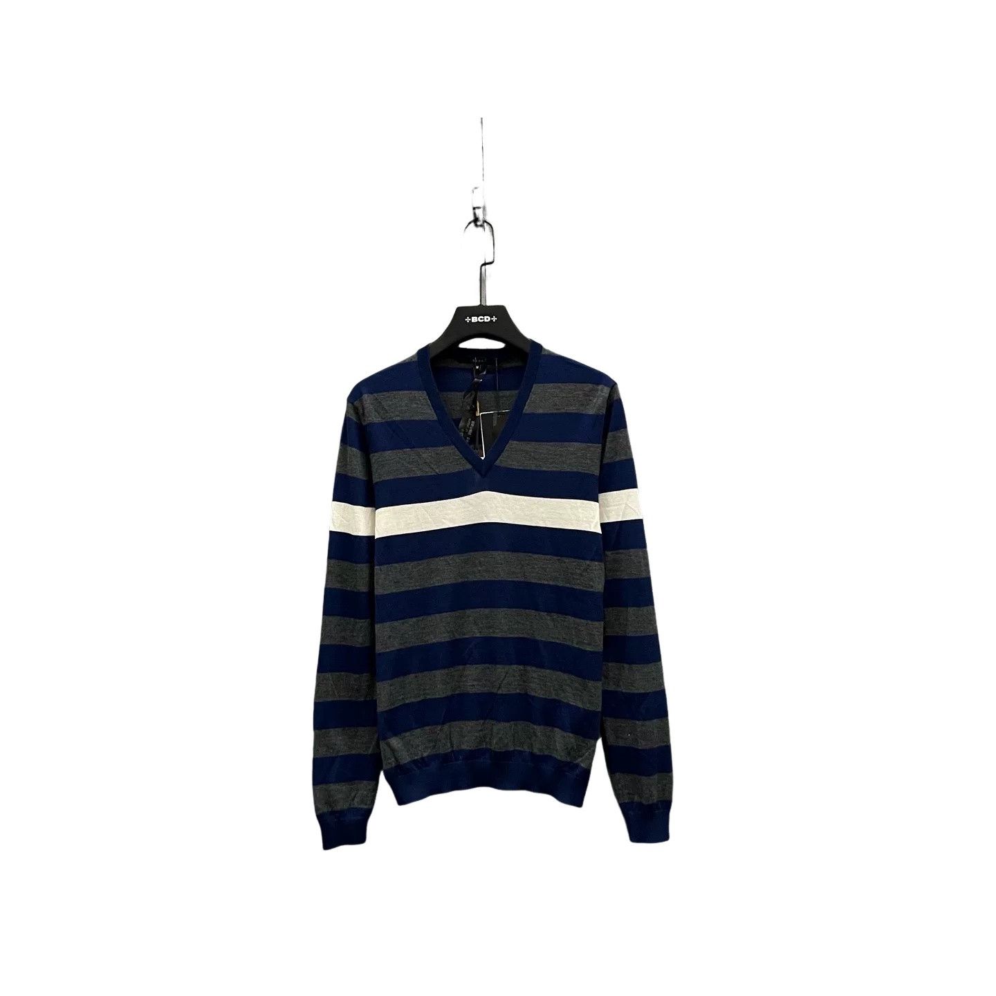 Gucci Gucci Stripe V-Neck Cashmere Sweater Size M Size US M / EU 48-50 / 2 - 1 Thumbnail