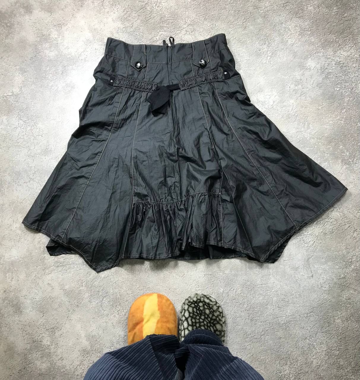 Vintage Y2K Baggy Cargo Skirt Distressed Techwear Streetwear Logo 34 Size 34" / US 12 / IT 48 - 4 Thumbnail